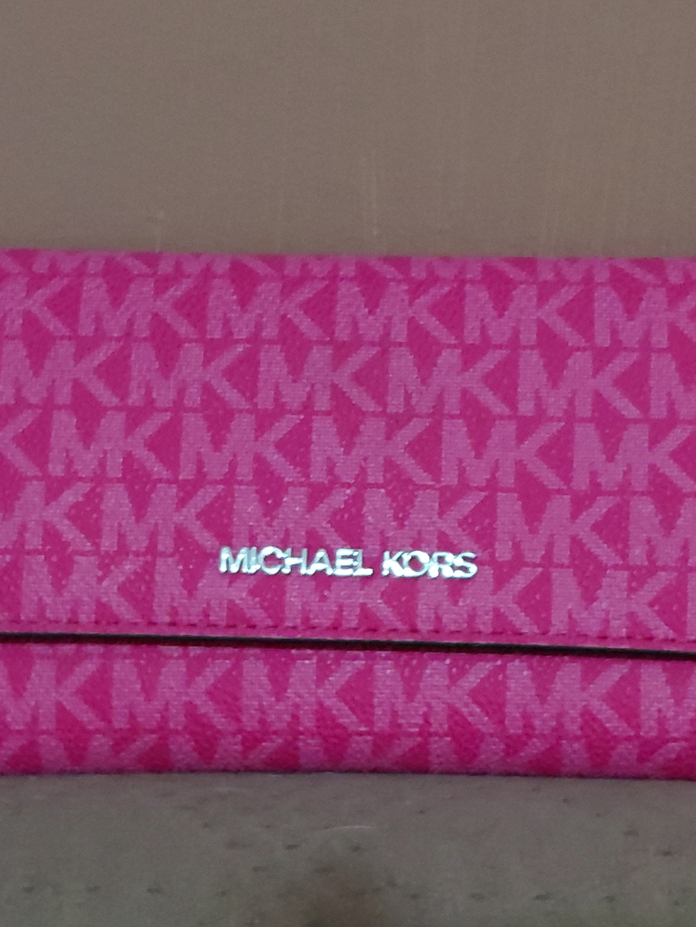 Michael Kors Pink Signature Logo Wallet